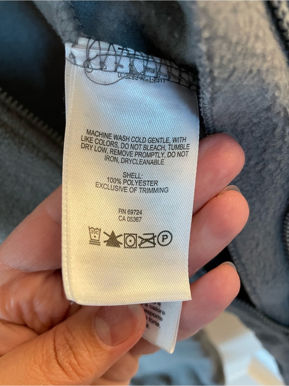 Columbia Toddler Grey Fleece One-Piece Hooded Coverall - Picture 6 of 6